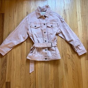 Pink Zara denim jacket
